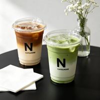 Gobelet en plastique PET recyclable de 14 oz pour boissons froides, jus, smoothies, bubble tea, café glacé, café, restaurant, emballage de boissons à emporter
