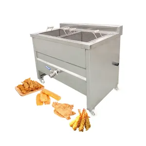 100 키로그램/시간 에너지 절약 Frier 기계 감자 튀김 바나나 칩 튀김 기계