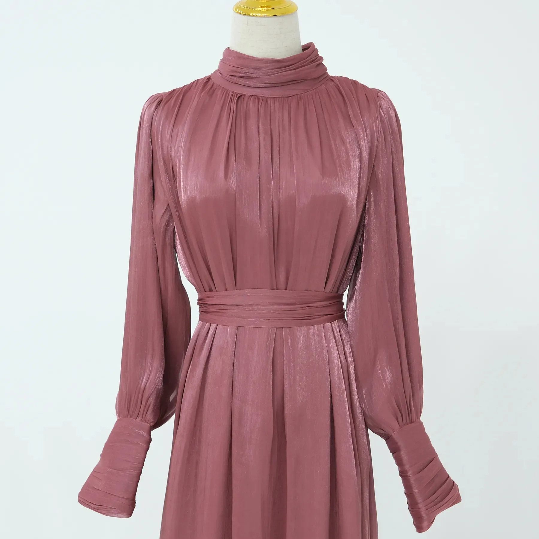 Modest Women's Dresses - Islamic Clothing Shiny Polyester