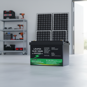 แบตเตอรี่ลิเธียมไอรอนฟอสเฟต LiFePO4 12.8V 100AH 200AH 300AH สำหรับโซลาร์เซลล์  ขายดี โปรโมชั่นพิเศษ กันน้ำ IP68 ความจุสูง - Product Image 1