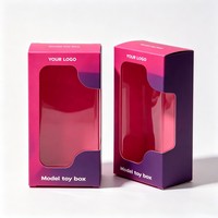 Boîte d'emballage en gros pour figurines de football, boîte d'emballage de jouets en encre de soja avec fenêtre, boîte d'emballage en papier pour poupées et cadeaux, vente chaude