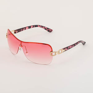 Gafas de Sol sin Marco FJ3537 para Mujer, Protección UV400, Lentes de PC, Marco de Plástico y Metal, Estilo Deportivo, Venta al Por Mayor Internacional - Product Image 4