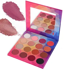 Fábrica Atacado Alto Pigmento 16 Cor Private Label Cosméticos Sombra Custom Maquiagem Vazio Eyeshadow Palette Embalagem