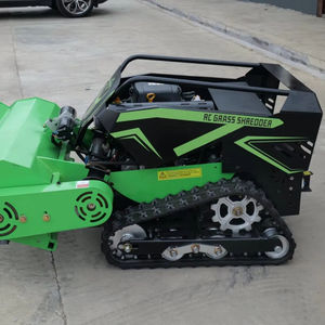 Tondeuse à gazon à chenilles autotractée à essence et diesel, 36 lames en Y, télécommande, tondeuse à fléaux pour <span class=keywords><strong>herbe</strong></span> <span class=keywords><strong>haute</strong></span>, poignée télescopique DIY - Product Image 5