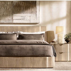 Kyoto sang trọng pháp đồ nội thất rắn gỗ cổ Bảng điều khiển giường cho vua đôi Nữ Hoàng Kích thước khung phòng ngủ phong cách thiết kế hiện đại - Product Image 1