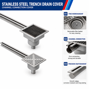 Canaletta di Scarico Lineare Industriale in Acciaio Inox per Uso Intensivo con Pendenza Integrata per Sistema di Drenaggio Interno - Product Image 1