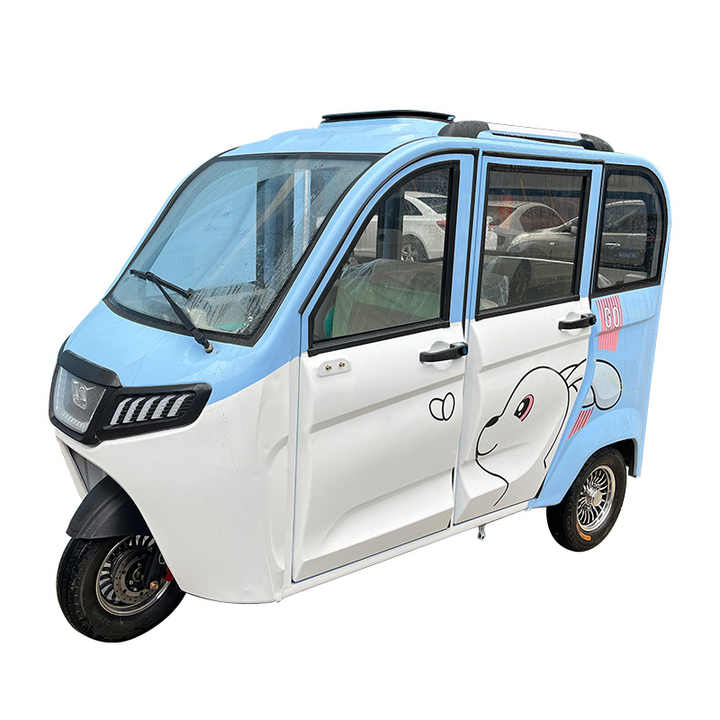Electric Tricycle Motorcycle Rickshaw - Fully Enclosed