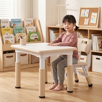 Ensemble de chaise et bureau d'apprentissage pour enfants, réglable en hauteur, pour la maison et l'école