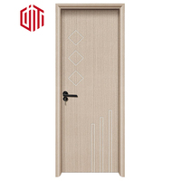 Portes en bois raffinées de taille personnalisable de sortie d'usine WPC moderne pour l'intérieur pour l'usage de balcon de villa de chambre à coucher d'appartement d'hôtel