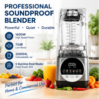 Hoge prestaties, laag geluidsniveau, krachtige blender, multifunctionele draaiknopbediening, verwarming, huishoudelijke sapcentrifuge, mixer voor voedsel, fruit en smoothies