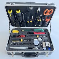 Kit d'outils pour fibres optiques WF558, 28 pièces, fabriqué en Chine, outils de construction de fibres optiques
