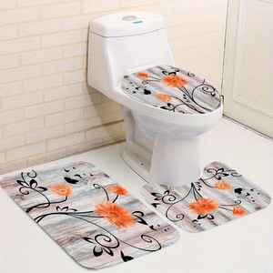 Floral Polyester Shower Curtain Bathroom Curtain Digital Print Custom Print Waterproof Shower Curtain <b>Set</b> Bulk Wholesale 13 - Product Image 4