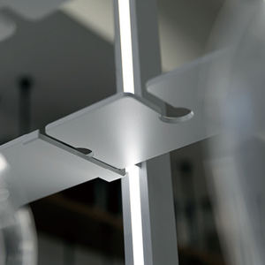 Estante de Pared para Botellas de Vino ZYTH, Exhibidores de Botellas de Vino con Soporte para Copas para Restaurante y Hotel - Product Image 4