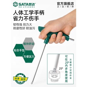 Llave Hexagonal Tipo T Sata de 2 mm, Destornillador de Cabeza Esférica Hexagonal Interna, Métrico SVCM, Acabado Cromado - Product Image 2