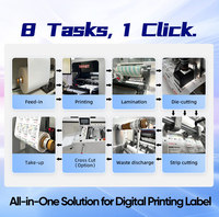 Impresora de Etiquetas Todo en Uno de Rollo a Rollo a Precio de Fábrica, Máquina de Etiquetas Adhesivas, Impresora Digital de Etiquetas Diarias