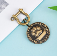 Plaque d'identification personnalisée en bronze pour chien, breloque détachable pour collier, décoration de vacances