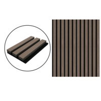 Panneaux muraux acoustiques en bois, lambris décoratifs en PVC et placage MDF, absorbants le son en polyester, pour entrepôt américain