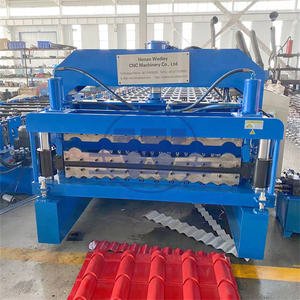 เครื่องจักรผลิตกระเบื้องเครื่องขึ้นรูปม้วนสองชั้นแผ่นหลังคา IBR - Product Image 6