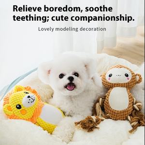 FunAnimalThemedDog oyuncaklar, LargeDogs için CuteSqueaky aslan, yalnız playdog teşvik, en iyi hediye ForDog severler - Product Image 3