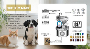 7L grande capacità in acciaio inox cane fontana di acqua per Mult gatti automatico Pet distributore di acqua per cani fontana - Product Image 3