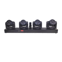 Barre de lumière LED mobile STSLITE 4x15W RGBW 4-en-1 avec sac de transport pour contrôle DMX512, idéale pour les discothèques et les DJ