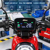 Tricycle Électrique à 3 Roues Direct Usine, Moteur Arrière 800W, Batterie 60V 20Ah, Acier Carbone, Passager, Certifié CE, Vente en Gros