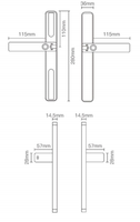 Serrure intelligente Ttlock avec reconnaissance faciale, mot de passe, carte, code, application cloud, en alliage d'aluminium, pour portes en bois/acier, indice d'étanchéité IP65, classe C