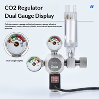 Ensemble de vanne de réduction de pression CO2 ZRDR avec électrovanne et cylindre en alliage d'aluminium pour aquarium, boîte de haute précision durable