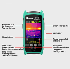 Cámara Térmica Original Nueva ET14C de 2.8 Pulgadas con Lente <span class=keywords><strong>Macro</strong></span> para Detección de PCB, Buen Precio, en Stock - Product Image 3