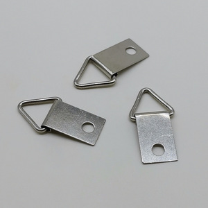 Stainless Steel Triangle Hook Single Hole Rectangular Hanging Hardware <b>For</b> <b>Painting</b> <b>Frame</b> Durable Metal Bracket - Product Image 1