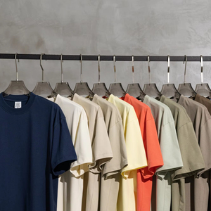 เสื้อยืดผ้าฝ้ายสีขาวขนาดใหญ่305ก. สำหรับผู้ชายเสื้อยืดแขนสั้นสำหรับฤดูร้อน2024 - Product Image 1