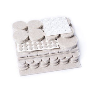 Nhà máy trực tiếp 114 gói màu be tự dính bền cảm thấy miếng đệm đồ nội thất tròn vuông các loại để bảo vệ đồ nội thất - Product Image 6