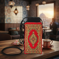 Casing ponsel miniatur karpet anyaman Turki