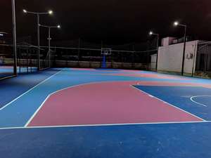 Asher sơn sàn acrylic bền ngoài trời cho quần vợt bóng rổ pickleball & Sân bóng chuyền-Màu xanh/màu tùy chỉnh - Product Image 2