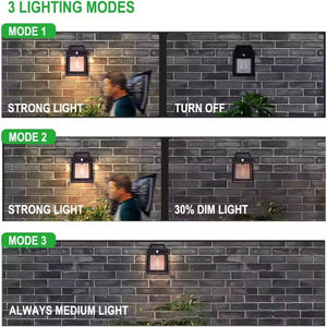 Risparmio energetico rilevamento del movimento solare popolare all'aperto impermeabile attivato parete di montaggio esterno Led solare giardino luce solare - Product Image 5