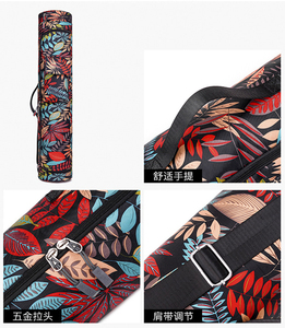 Large Big <strong>Tote</strong> <strong>Zip</strong> <strong>up</strong> Yoga Sling <strong>Bag</strong> for Yoga Rug Custom Logo Carrying Cotton Canvas Yoga Mat Travel <strong>Bag</strong> - Product Image 5