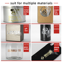 Autocollants de transfert UV 3D personnalisable, LOGO personnalisé en métal brillant, étiquettes de transfert de lettres, à faire soi-même, pièces