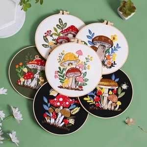 刺Embroidery糸とフープ付きのかわいいDIYパンチ針刺Embroideryキットパンチ針刺Embroideryキット - Product Image 1