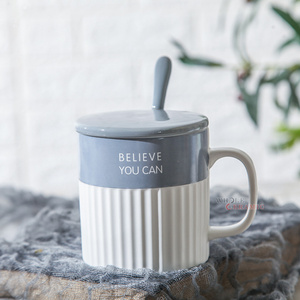 350ml <span class=keywords><strong>un</strong></span> grado en relieve de Color sólido de doble acristalamiento de taza de <span class=keywords><strong>café</strong></span> de cerámica con tapa y cuchara logotipo perso - Product Image 5
