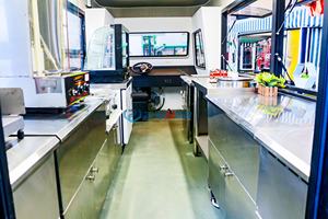 Elektrischer Fast-Food-LKW Mobiler Lebensmittel wagen Anhänger/Hot <span class=keywords><strong>Dog</strong></span> Verkaufs wagen Eis Push Cart von <span class=keywords><strong>Polly</strong></span> - Product Image 4