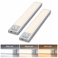 Lampe de placard à détecteur de mouvement PIR, LED rechargeable en aluminium, magnétique, sans fil, sous comptoir, pour cuisine, chambre, escalier, logo personnalisé