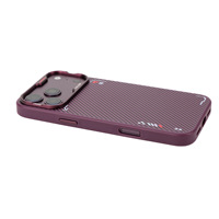 Coque de téléphone portable antichoc invisible magnétique en fibre de carbone + TPU personnalisée en usine pour iPhone 17 18 Pro Max, protection anti-chute
