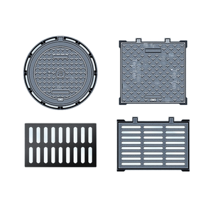 Copertura per tombino quadrata in ferro duttile per applicazioni di servizi di colata di acque reflue e acqua piovana - Product Image 1