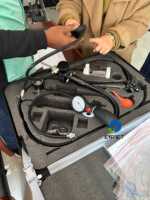 Système d'endoscopie vétérinaire EURVET avec gastroscope flexible CMOS de 8,0 mm et moniteur vidéo sur chariot