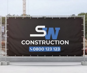 Tùy Chỉnh Ngoài Trời Khuyến Mãi Giá Rẻ In Ấn Quảng Cáo Heras Hàng Rào Lưới Biểu Ngữ Cờ Vải Polyester Hàng Rào Lưới Biểu Ngữ - Product Image 5