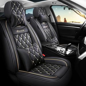 Accessoires d'<span class=keywords><strong>intérieur</strong></span> de <span class=keywords><strong>voiture</strong></span> Décoration Coussin de <span class=keywords><strong>siège</strong></span> Ensemble complet <span class=keywords><strong>Housse</strong></span> de <span class=keywords><strong>siège</strong></span> de luxe Housses de <span class=keywords><strong>siège</strong></span> de <span class=keywords><strong>voiture</strong></span> universelles en cuir - Product Image 2