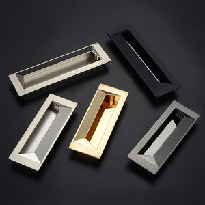 Aluminum Alloy Recessed Flush Pull Handles Invisible Embedded Cabinet <strong>Drawer</strong> Pulls for Wardrobe Sliding Door - Product Image 6