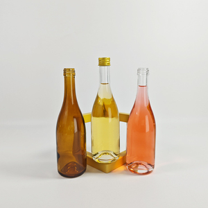 Giá rẻ rỗng <span class=keywords><strong>Mini</strong></span> <span class=keywords><strong>Champagne</strong></span> chai nước lấp lánh hổ phách Chai Thủy Tinh 100ml với nắp vàng cho đồ uống - Product Image 6