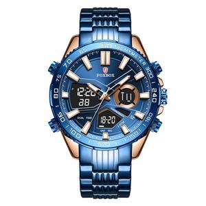 Reloj de Pulsera para Hombre FOXBOX 0049, de Lujo, Deportivo, de Negocios, con Doble Esfera de Cristal, Resistente al Agua, con Movimiento de Cuarzo Luminoso - Product Image 4