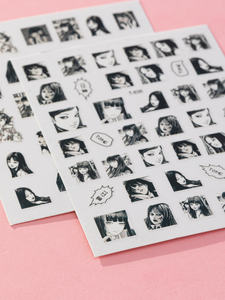 Date japonais dessin animé Anime personnage autocollant Nail Art 3d auto-adhésif décalcomanie outils bricolage décoration outil autocollant ongles <span class=keywords><strong>Manga</strong></span> - Product Image 3